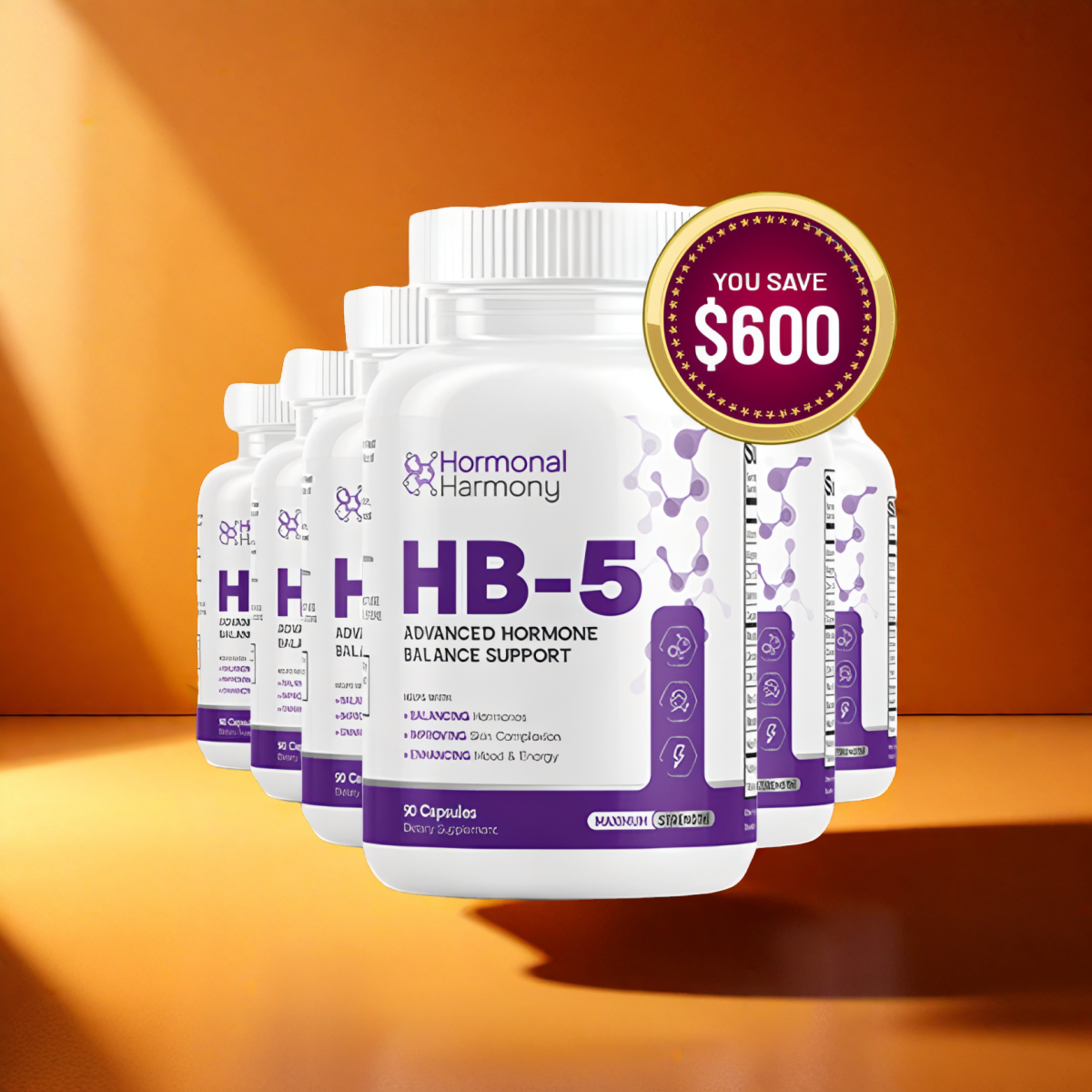 HB-5 (Hormonal Balance 5) - 6 month supply